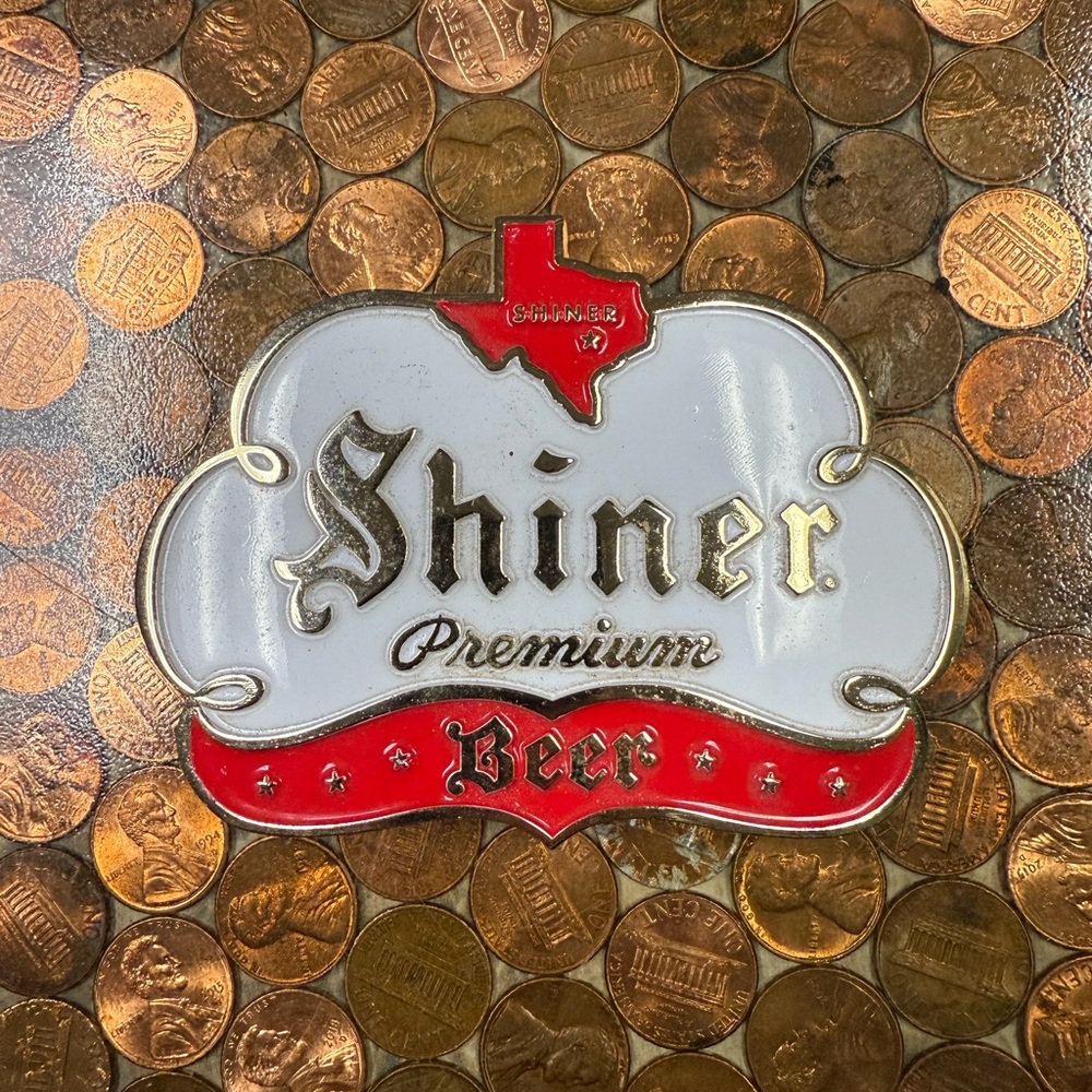 Shiner Premier Texas Beer belt buckle